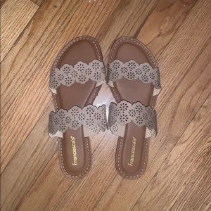 Francesca’s Scalloped Sandals